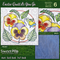 easter, flower, block of the week, mystery quilt, in the hoop design, sweet pea machine embroidery