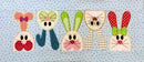 Easter Bunny Table Runner 5x7 6x10 8x12 - Sweet Pea In The Hoop Machine Embroidery Design