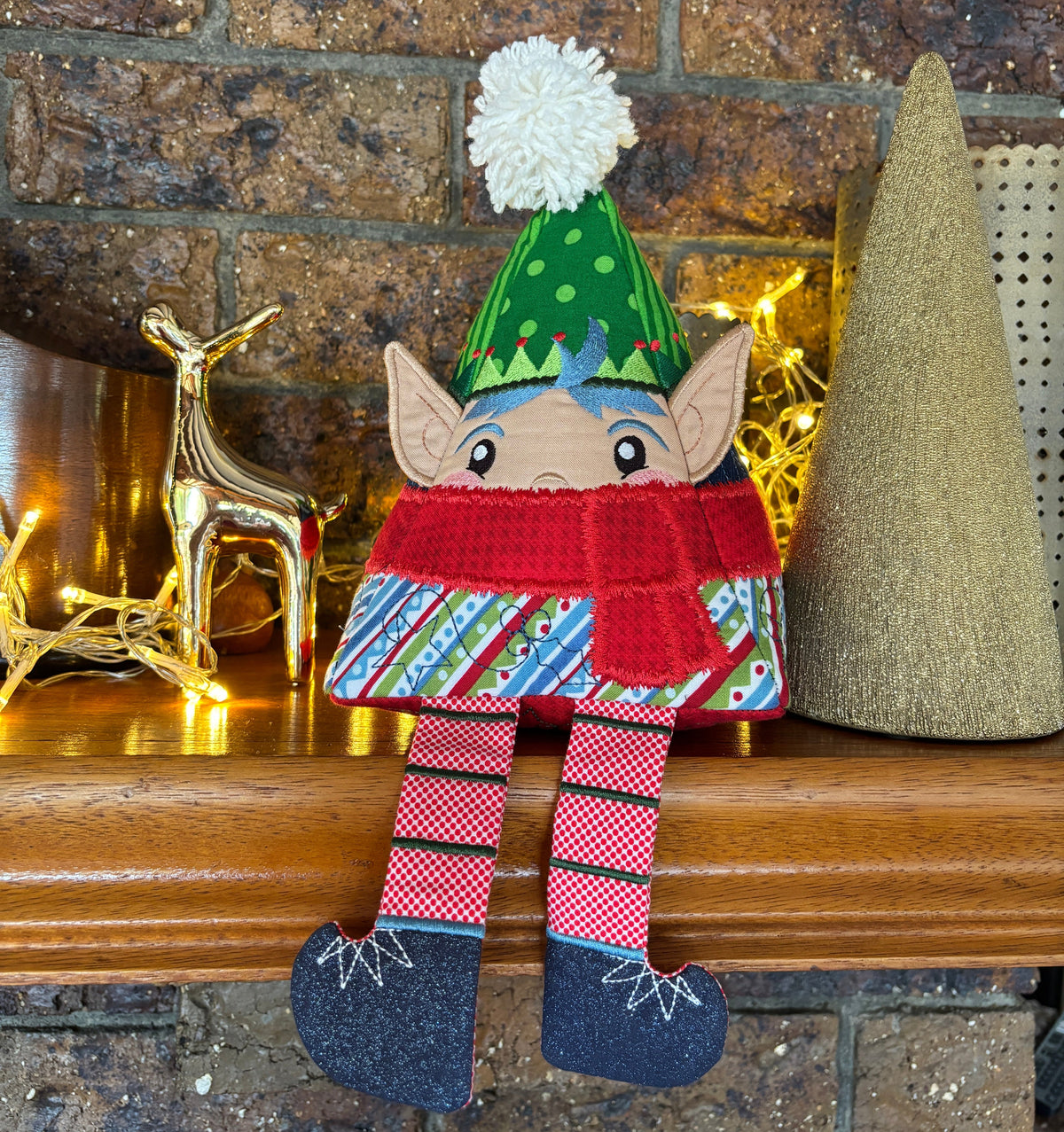 Eggnog the Elf - Christmas ITH Design