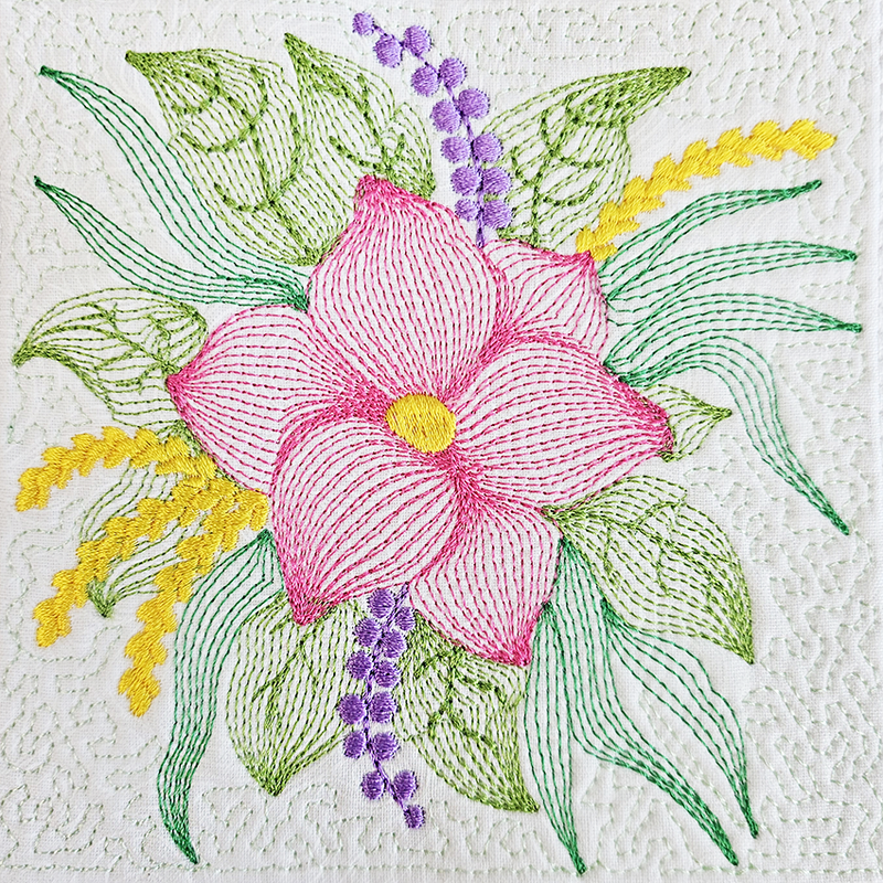 Embroidered Flowers 1 Embroidery Design