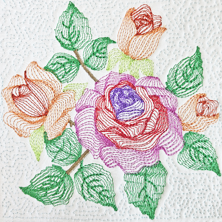 Embroidered Flowers 2