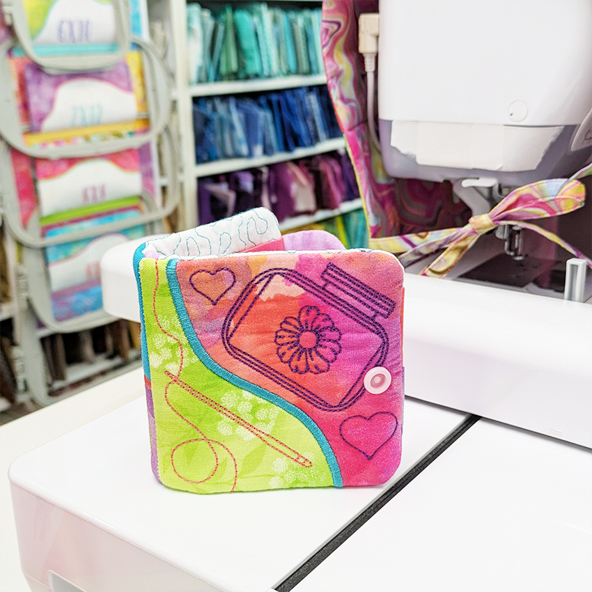 embroidery essentials kit styled in sewing room