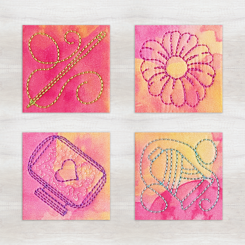 Machine Embroidery Borders Made ITH