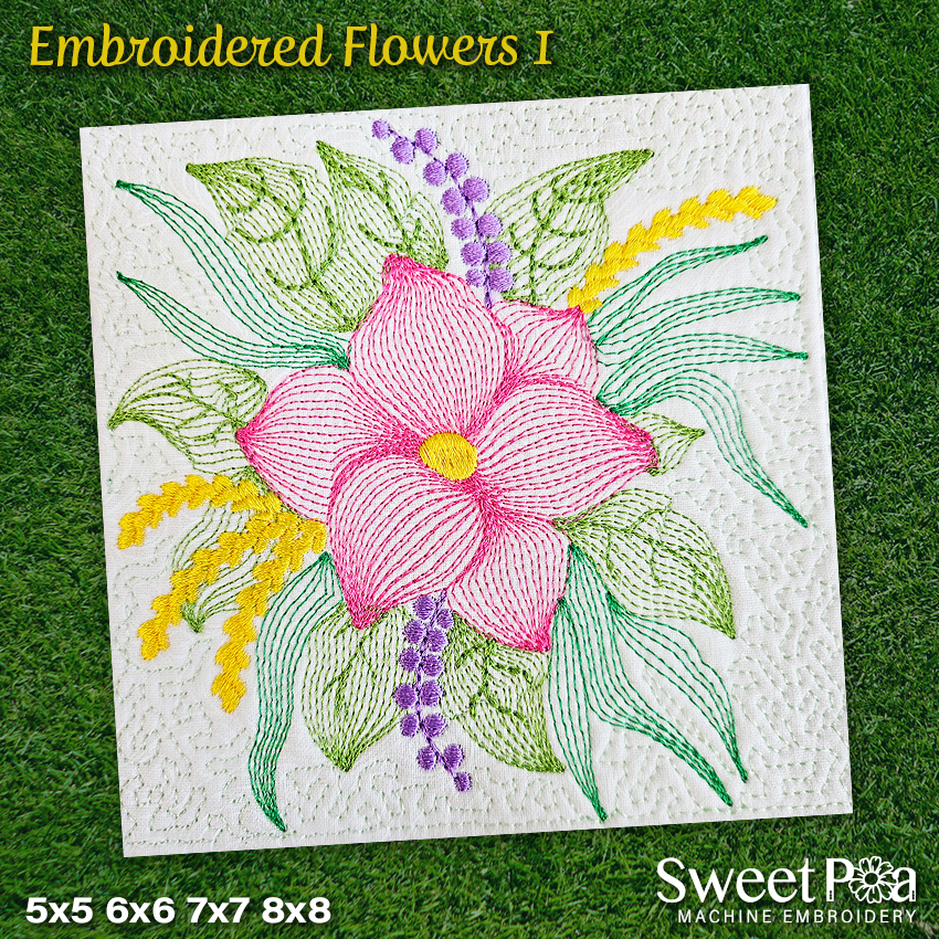 Embroidered Flowers 1