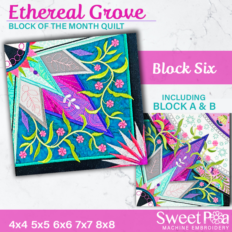 bom ethereal grove quilt block 6