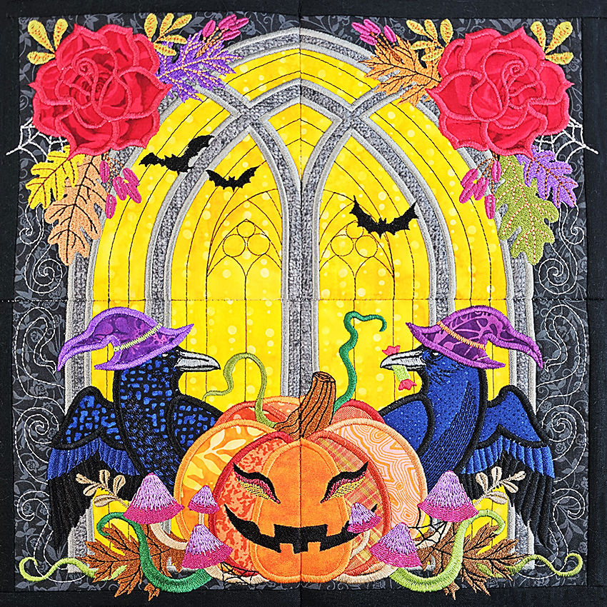 BOW Fright or Fall Quilt - Block 2