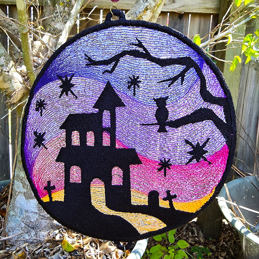 FSL Halloween Scene Hanger in nature haunted house