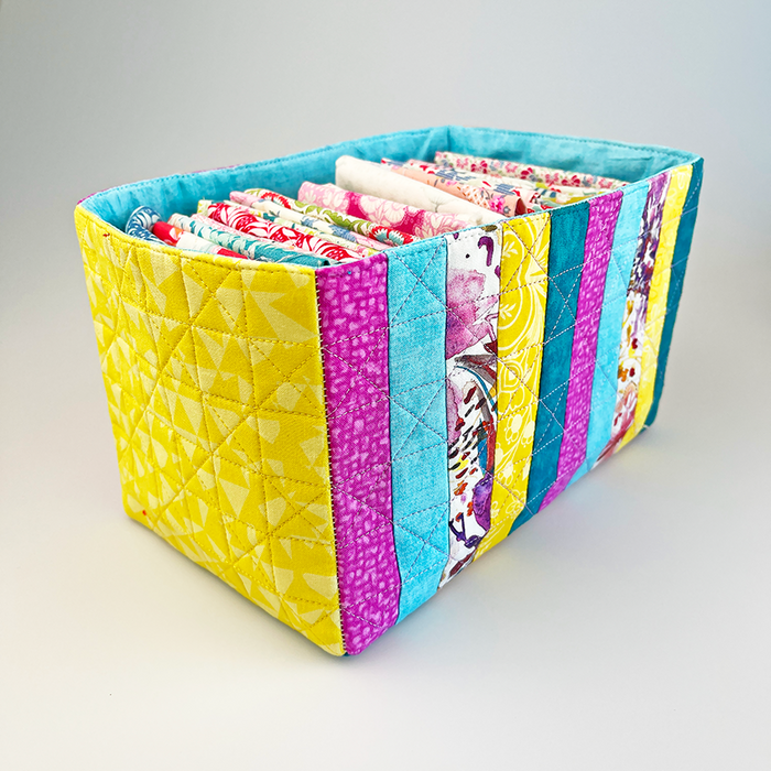 ITH Machine Embroidery Design - Thread Catcher Fabric Box