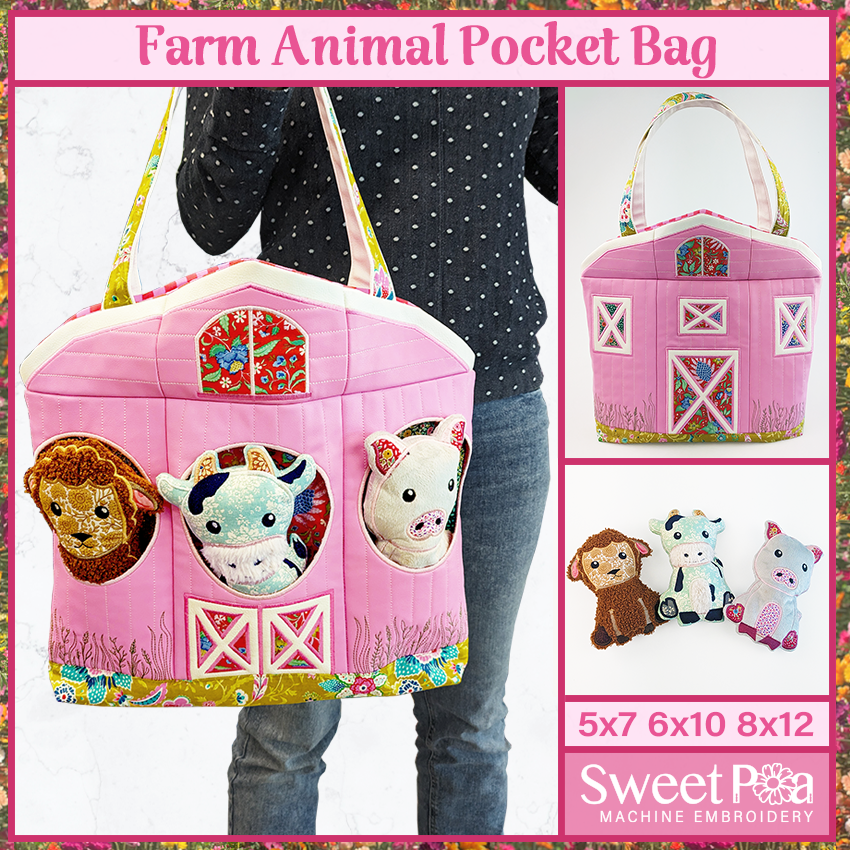 Farm Animal Pocket Bag