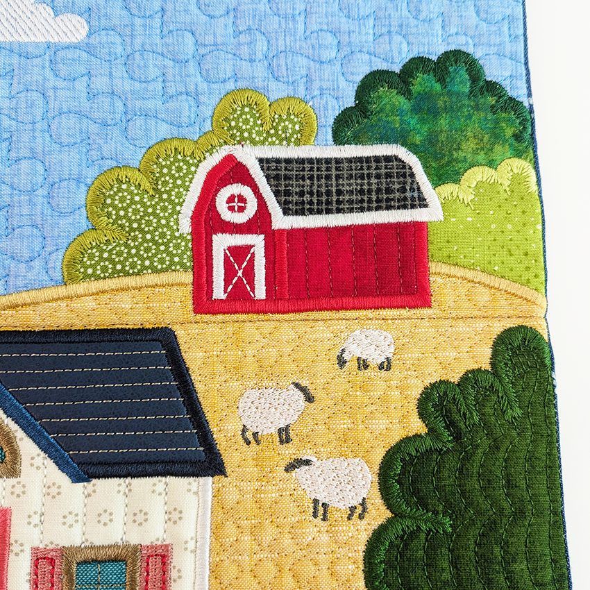 Farmhouse Scene Hanger close up 2