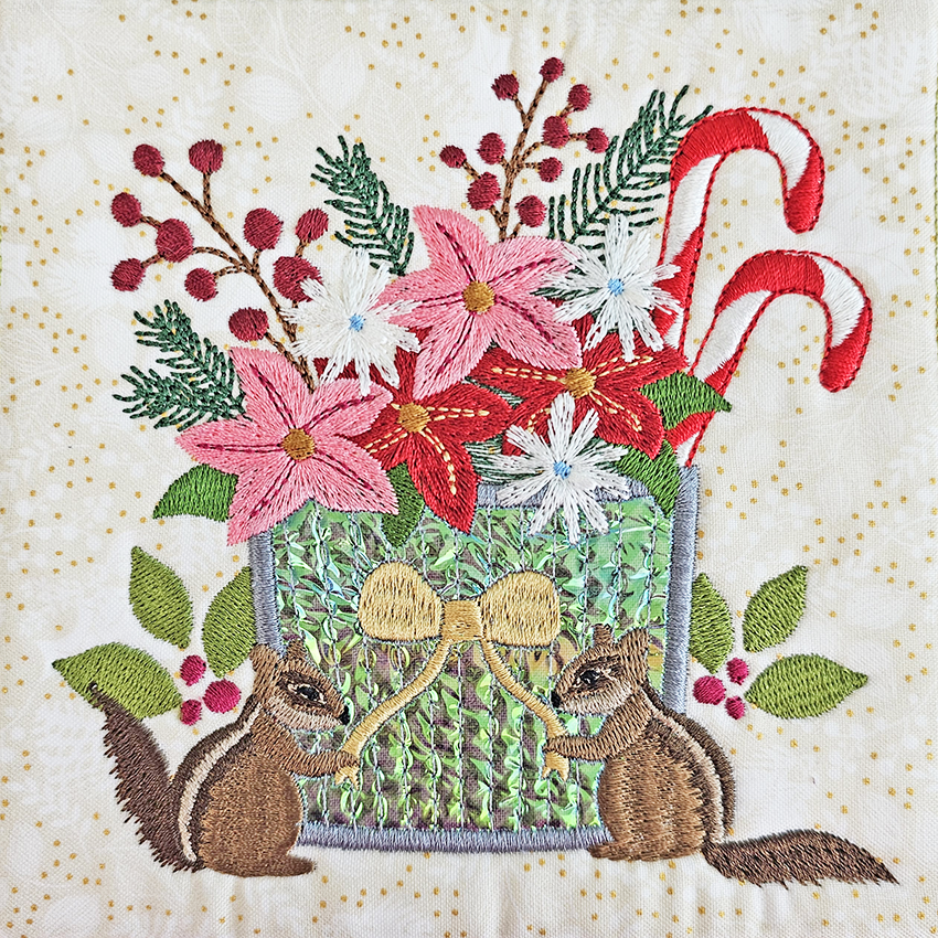 BOW Christmas Festive Things Quilt - Block 5