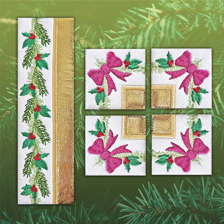 BOW Christmas Festive Things Quilt - Border & Corner Blocks