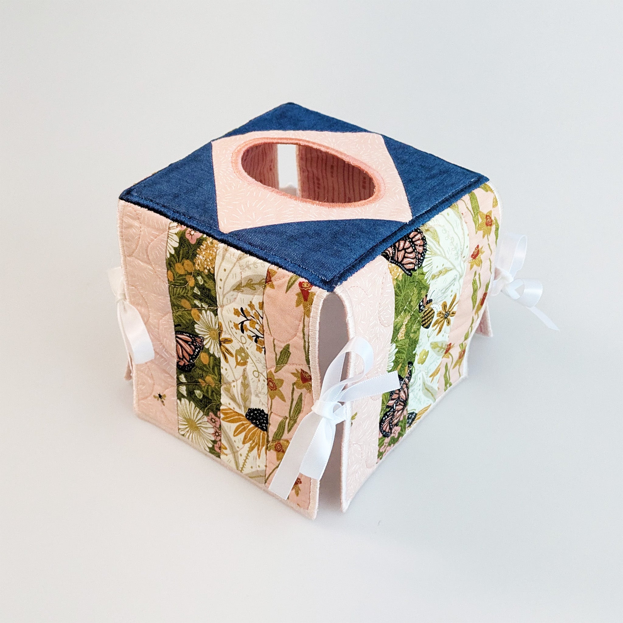 Flip and Fold Tissue Box In the hoop machine embroidery designs