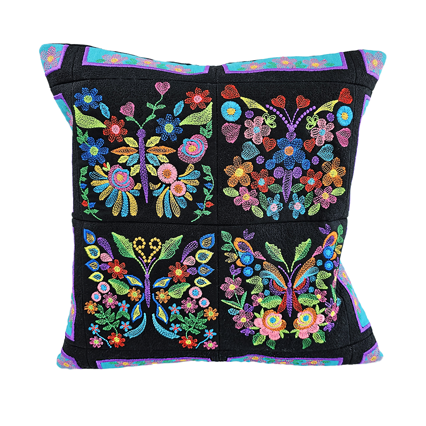 Floral Butterfly Cushion