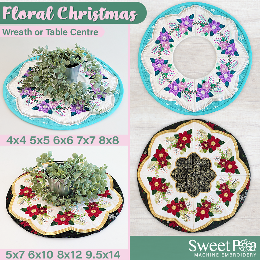 Floral Christmas Wreath or Table Centre