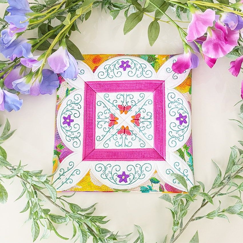 Flower Gallery Add-On Block In the hoop machine embroidery designs