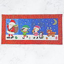 following santa runner ith embroidery design