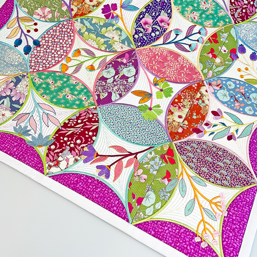 Forever Flora Blocks & Quilt - Machine Embroidery Design