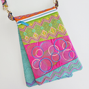 Four Way Boho Handbag 6x10 8x12 9.5x14 - Sweet Pea In The Hoop Machine Embroidery Design