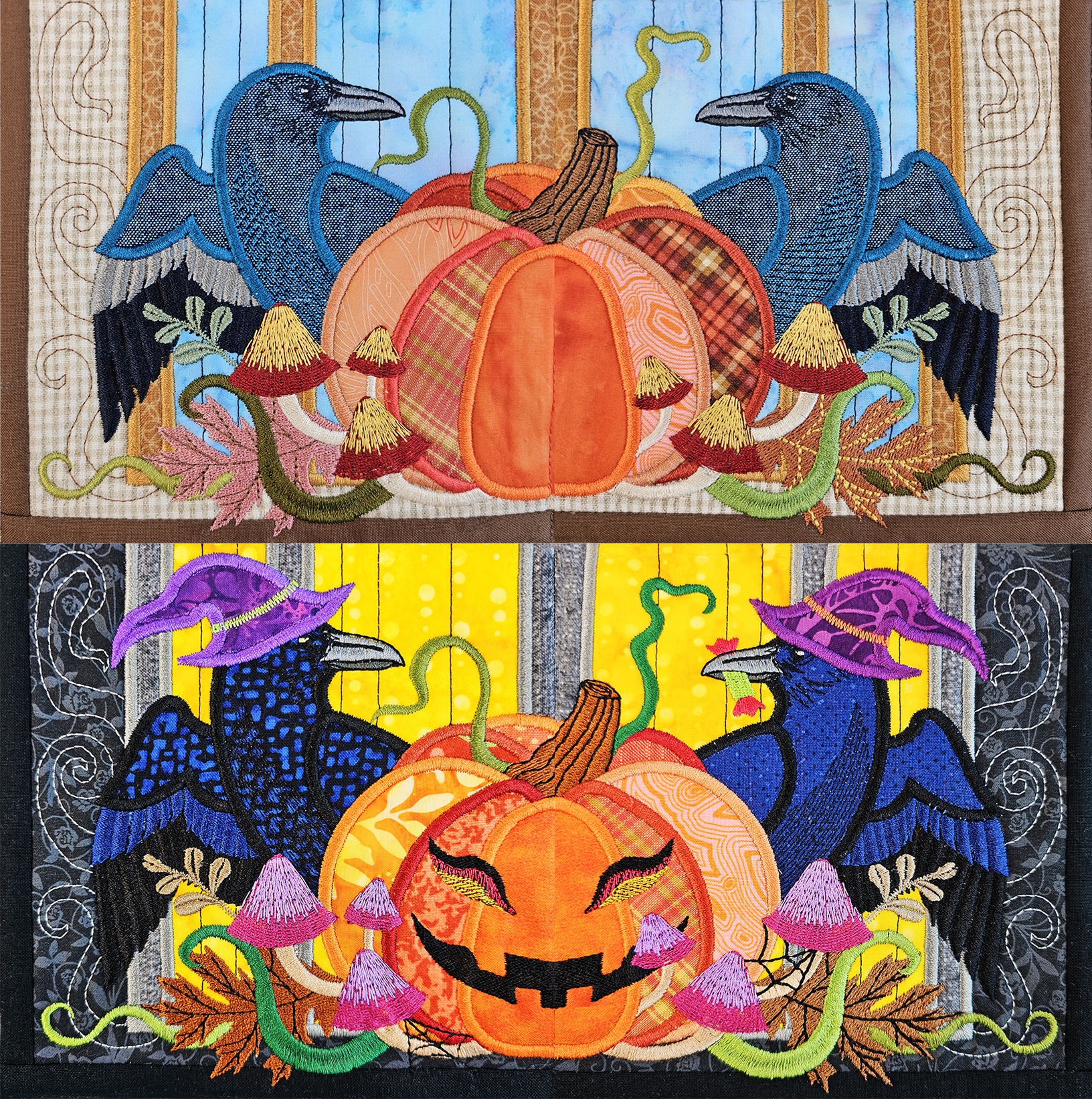 BOW Fright or Fall Quilt - Block 1