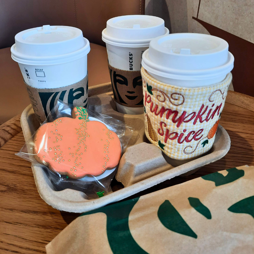 Pumpkin Spice Cup Cozy Set