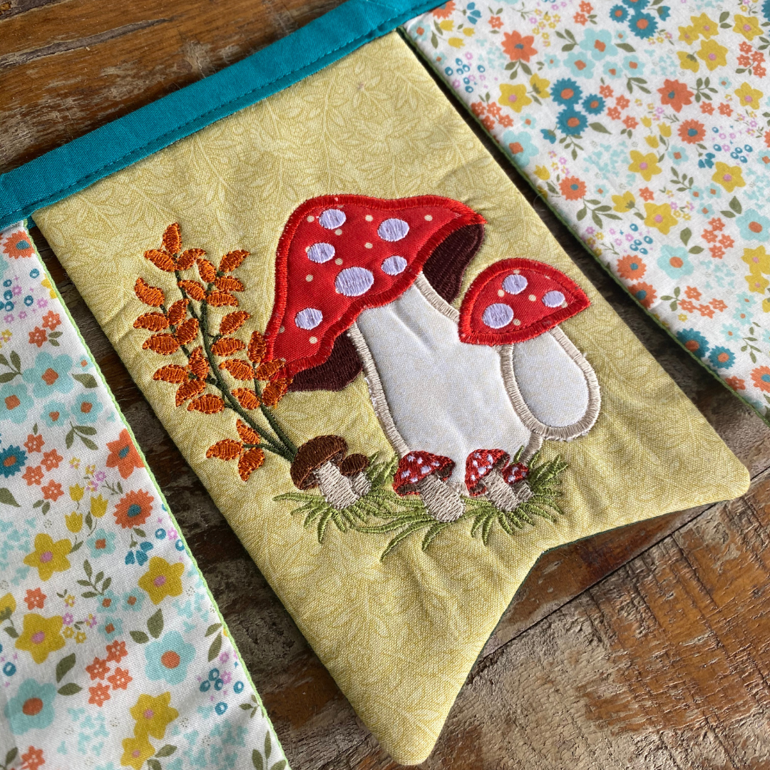 mushroom bunting