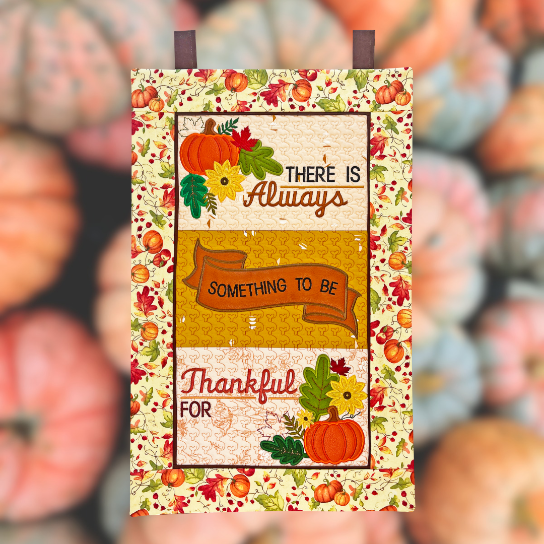 Gratitude Hanger In the hoop machine embroidery designs