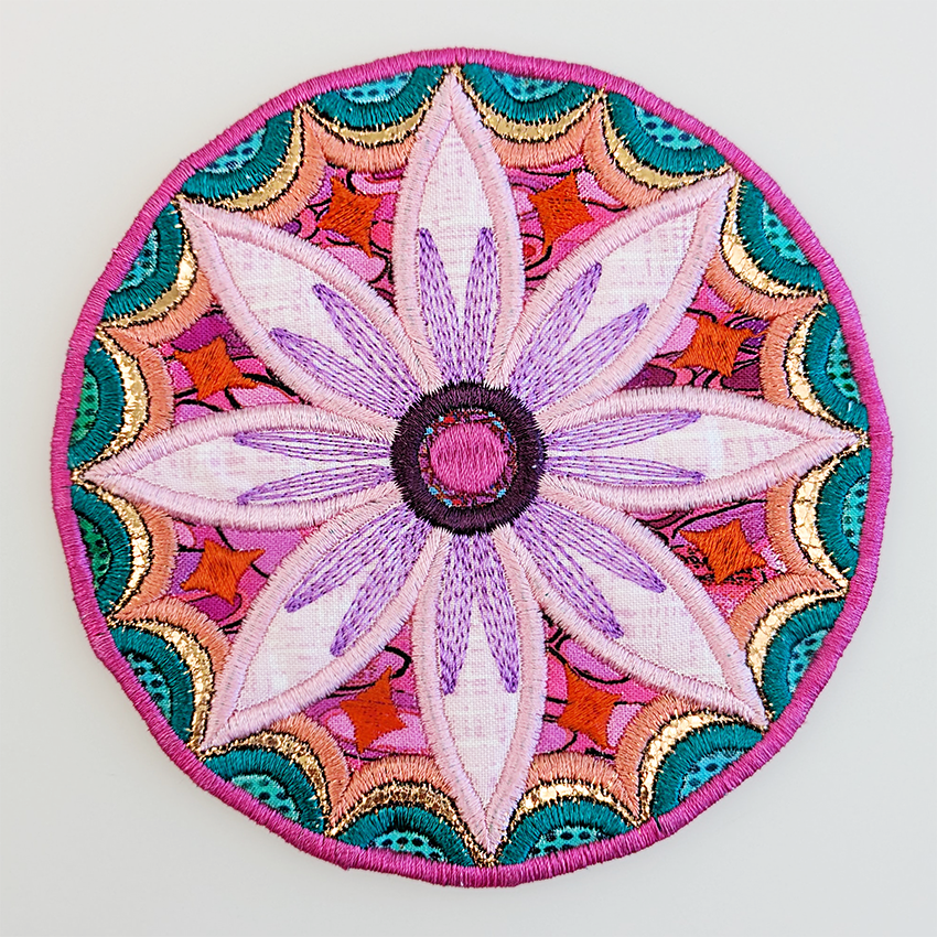 Geometric Flower Coasters
