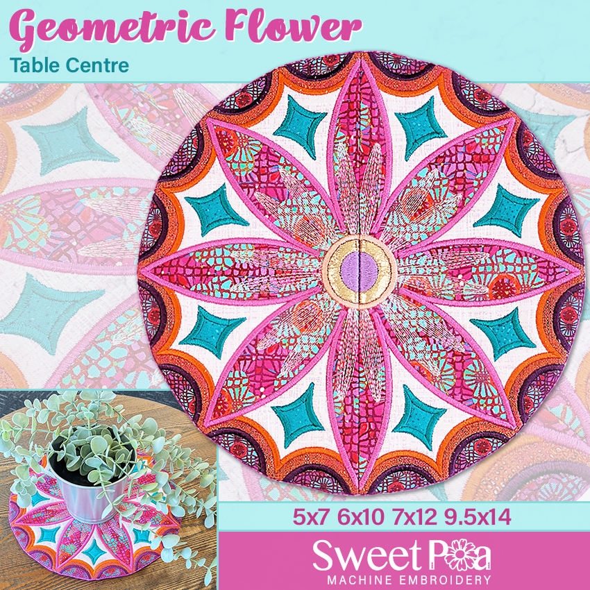 Geometric Flower Table Centre