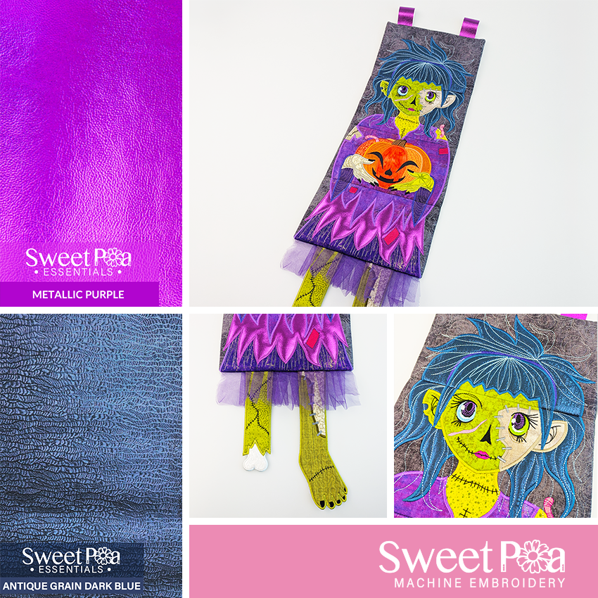 Girl Ghoul Hanger ith design sweet pea essentials used