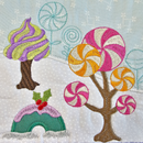 gingerbread quilt candy trees
