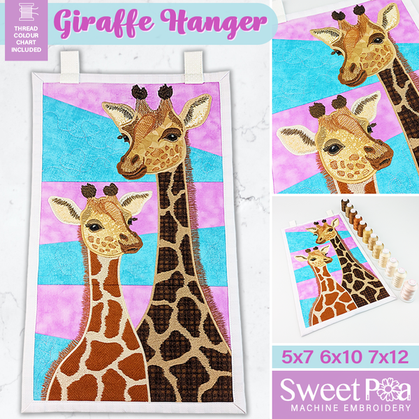 Giraffe Hanger 10th Anniversary ITH Design