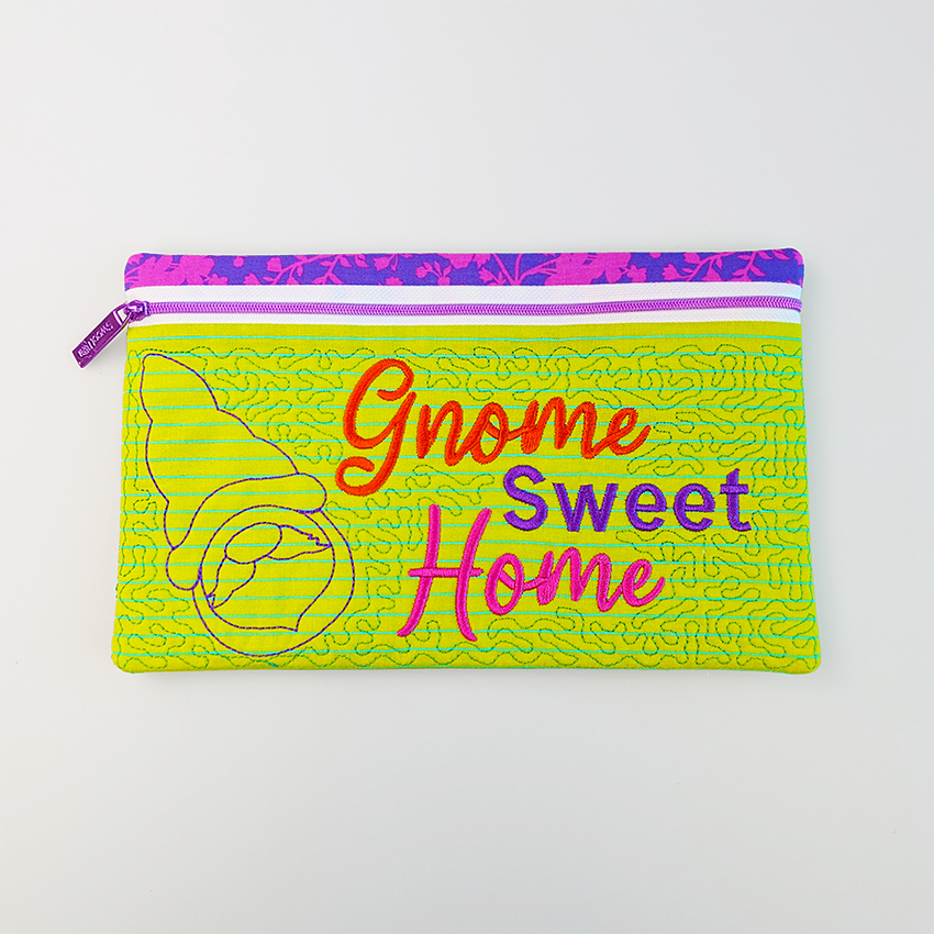 Gnome Sweet Gnome Zipper Purse