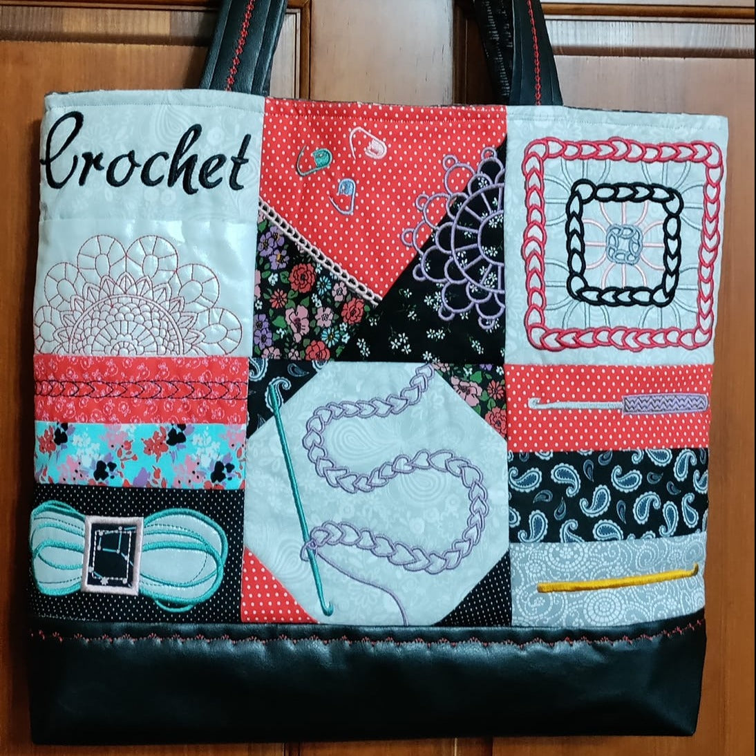 Crochet Tote Bag 4x4 5x5 6x6