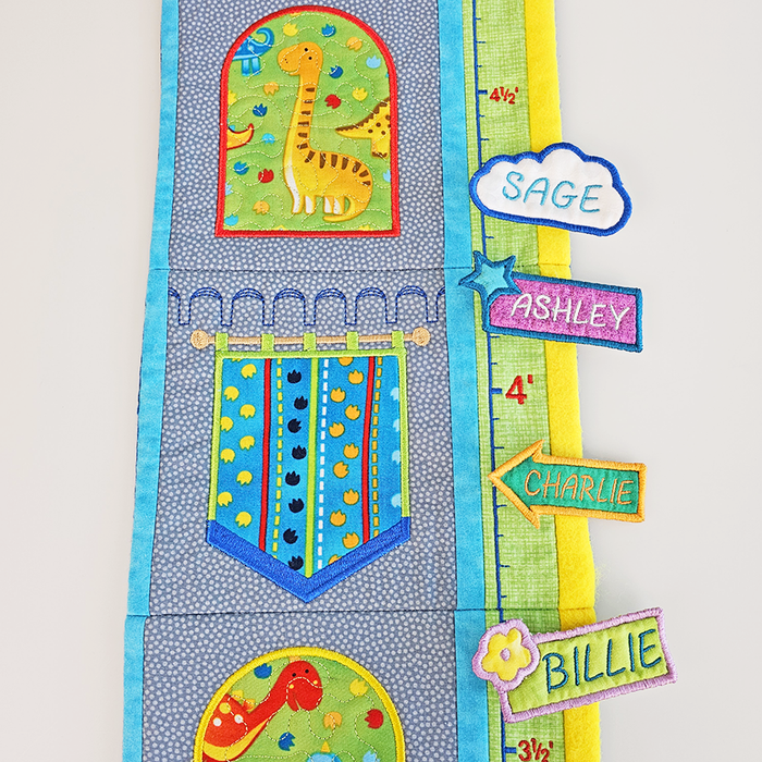 Growth Chart Borders ITH Design