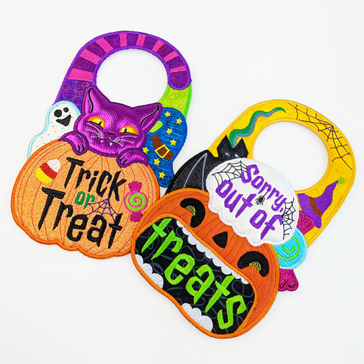 Halloween Door Hanger - Both Angled