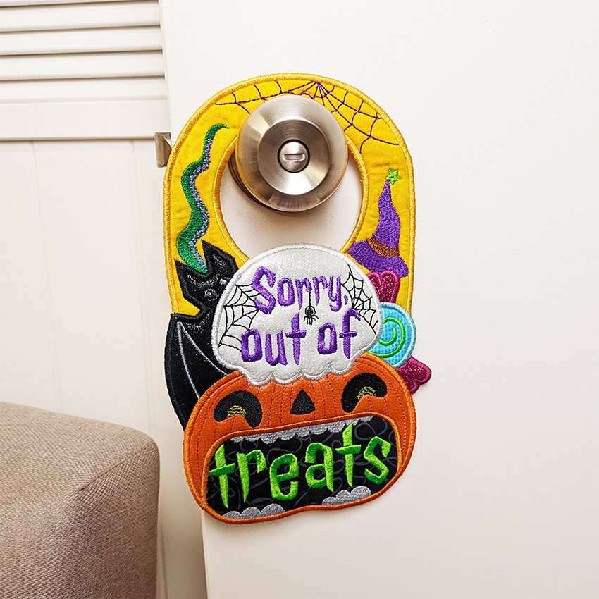 Halloween Doorhanger Our of Treats