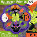 Halloween Friends Table Topper and sizes