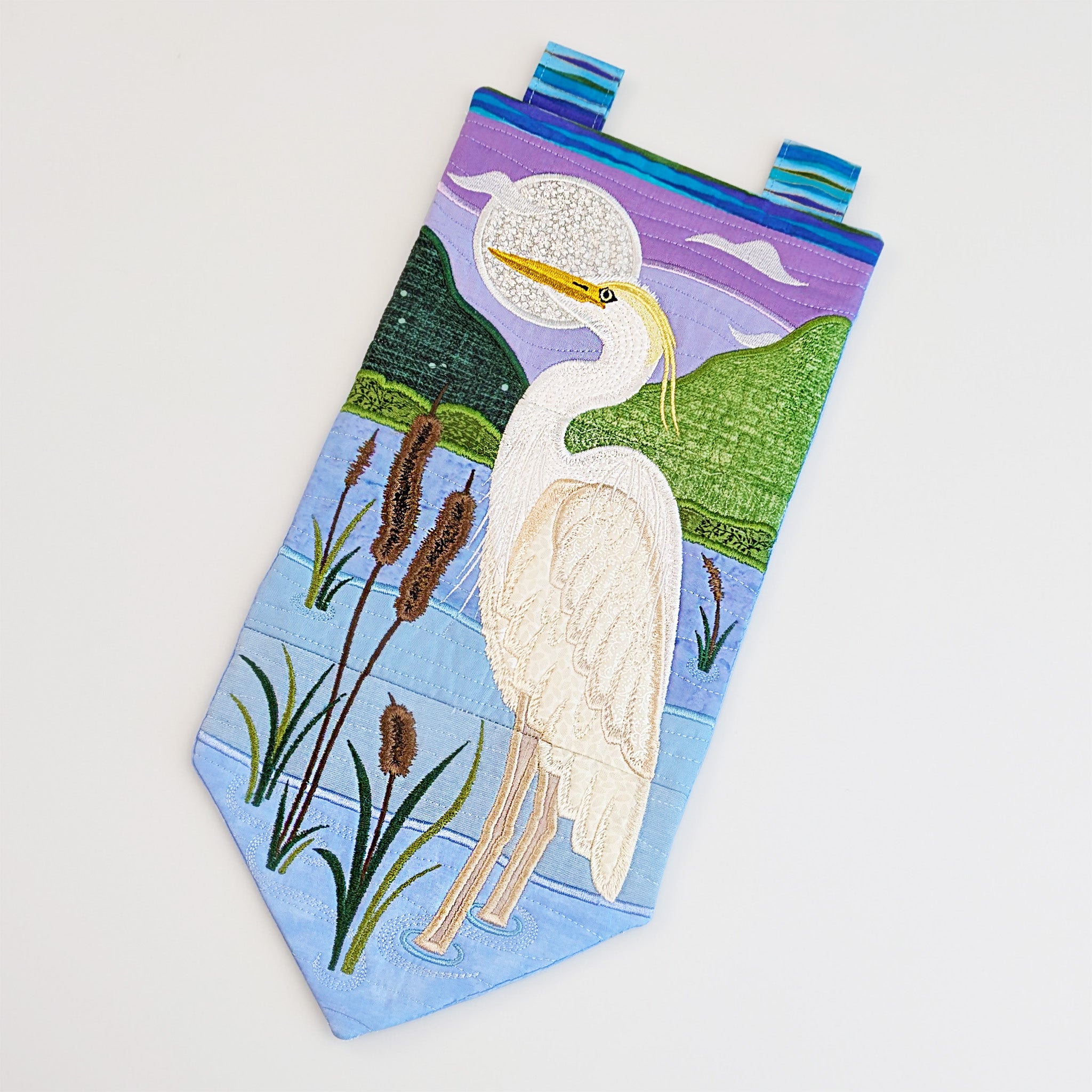 Heron Hanger In the hoop machine embroidery designs