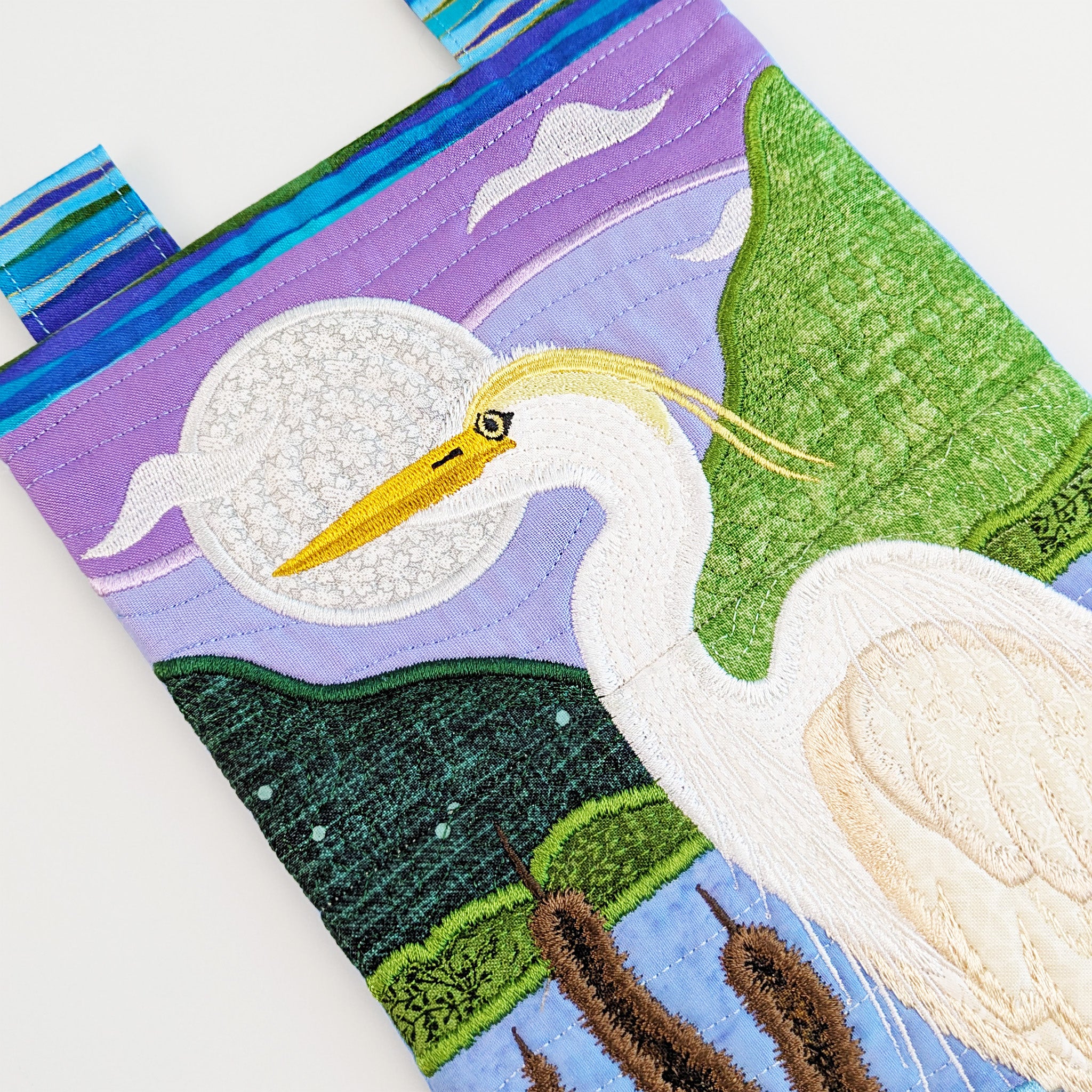 Heron Hanger In the hoop machine embroidery designs