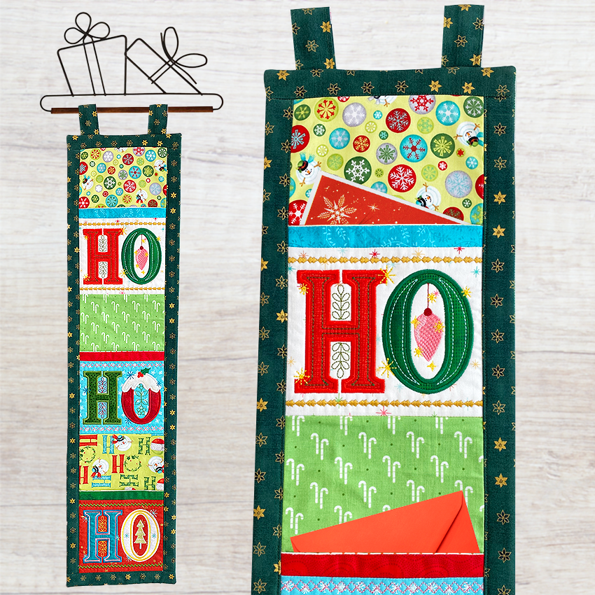 Ho Ho Ho Christmas Card Hanger