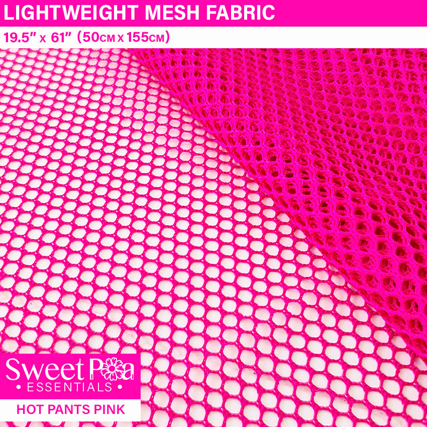 Light Weight Mesh Fabric - Hot Pink