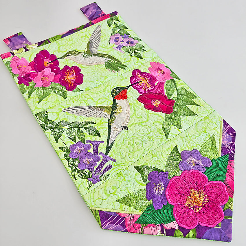 Hummingbird Hanger In the hoop machine embroidery designs