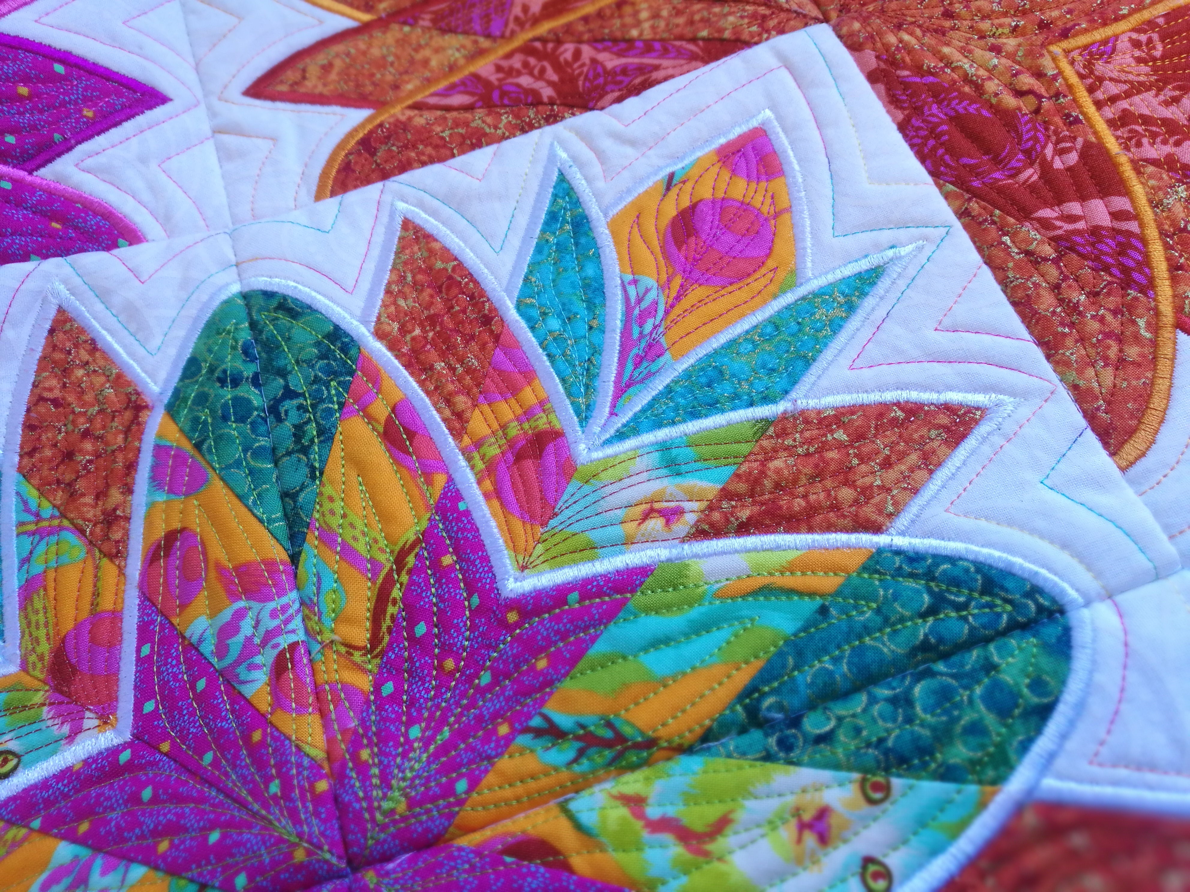 Cleopatra's fan quilt 4x4 5x5 6x6 7x7