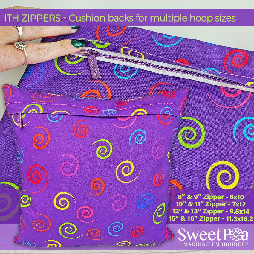 ITH Zippers Set - For Multiple Hoop Sizes