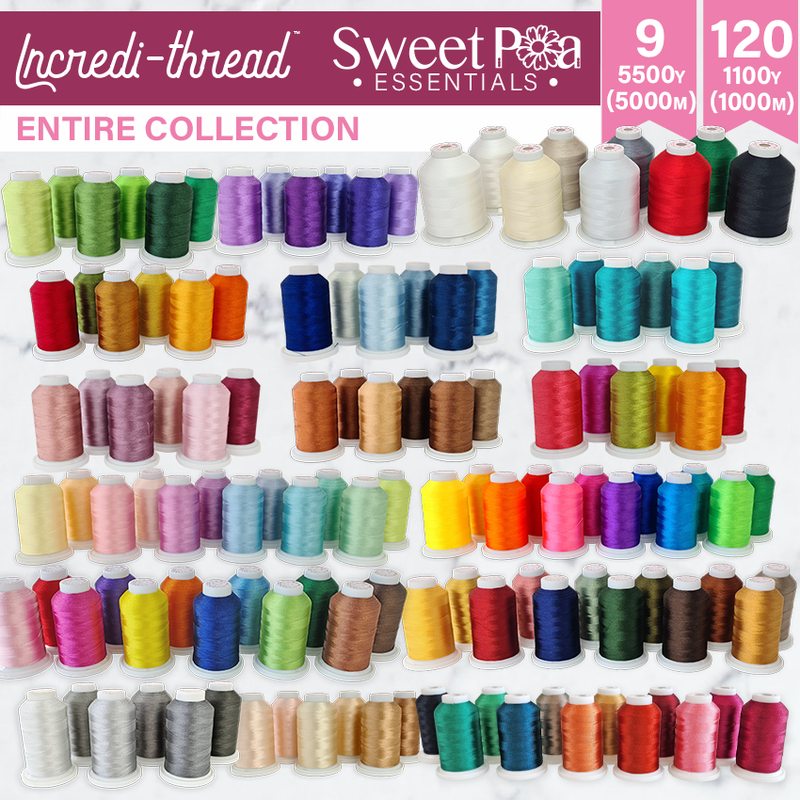 Sweet Pea Incredi-thread™ Entire Collection - Sweet Pea In The Hoop Machine Embroidery Design