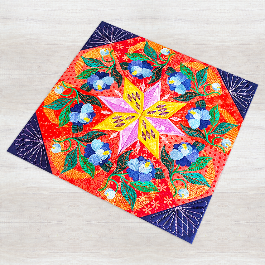 BOM Kaleidoscope Quilt - Block 11