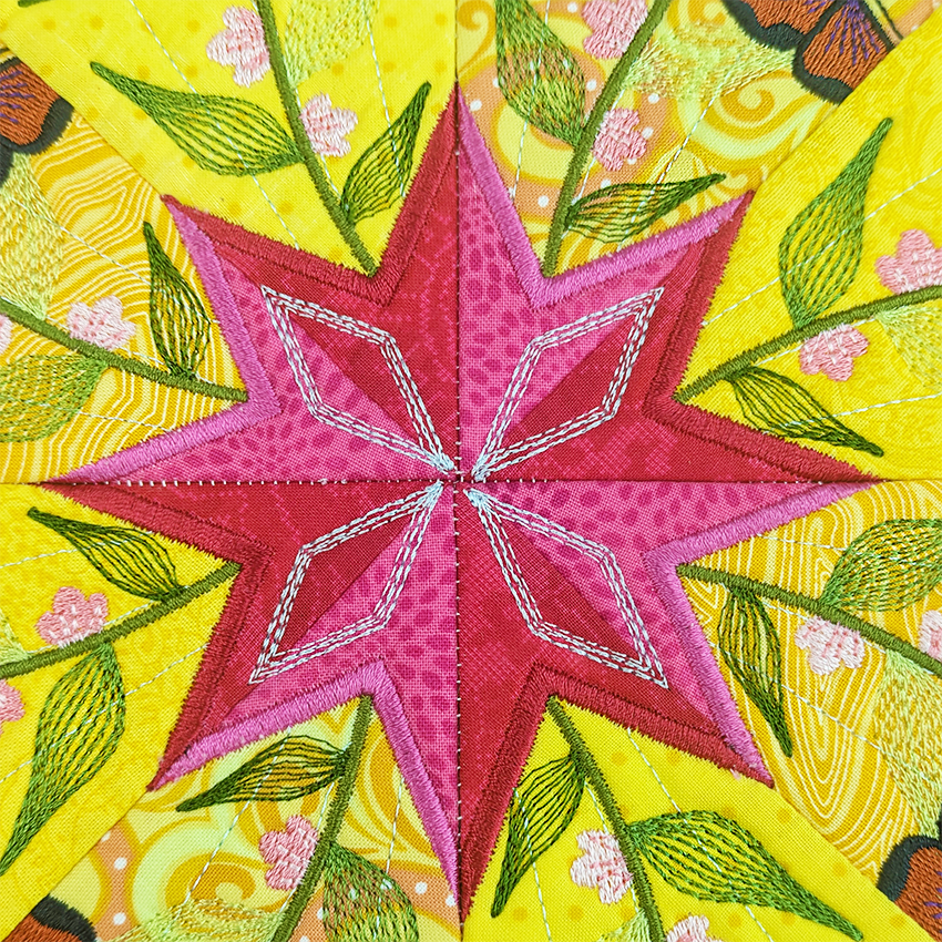 BOM Kaleidoscope Quilt - Block 1