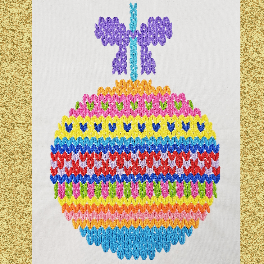 Knitted Ornament 2 Embroidery Design 