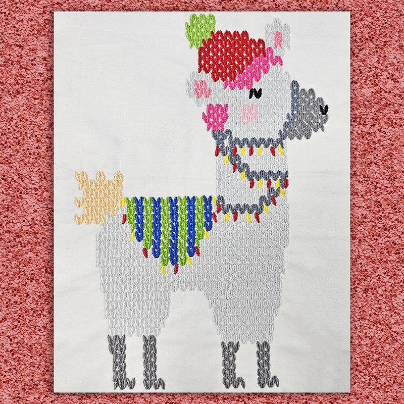 Fa-La-La Llama! Stocking - Cross Stitch Pattern